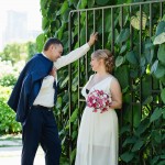 Свадебная фотосессия в ботаническом саду, свадебные фото в саду, Фотосъемка молодоженов в ботаническом саду Киев