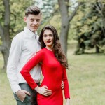Предсвадебная фотосессия Love Story, фотосъемка влюбленной пары Киев, фотосессия для пары в саду, Ботанический сад места для съемки