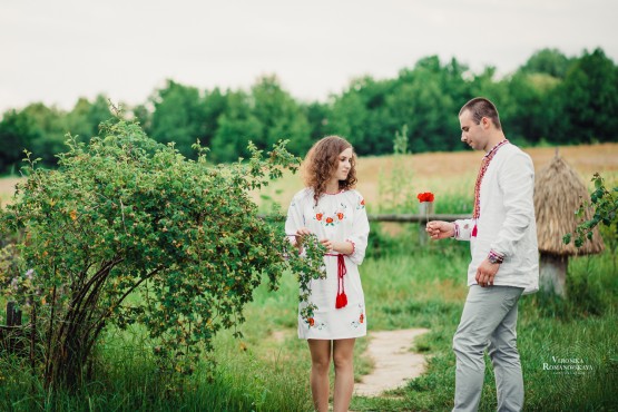 Свадебная фотосессия в украинском стиле, места для романтических фото сессий в Киеве