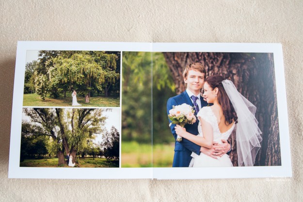 Фотокнига для молодят: весільна прогулянка в лісі
